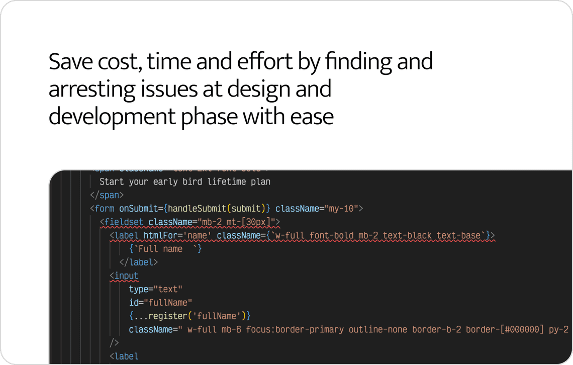 Save cost and time visualization